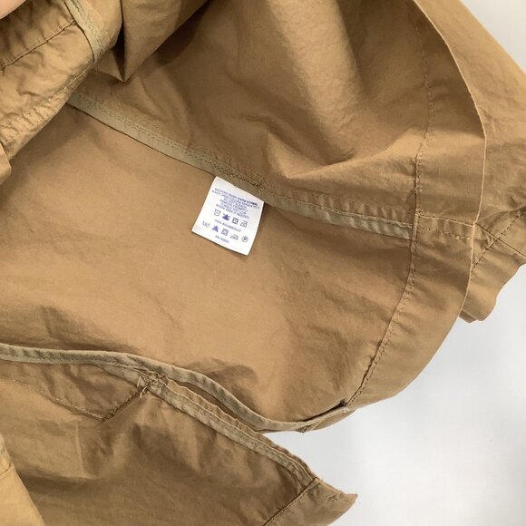 Lands' End Women's L 14-16 Khaki Safari Utility Jacket Cotton Blend - Picture 7 of 8